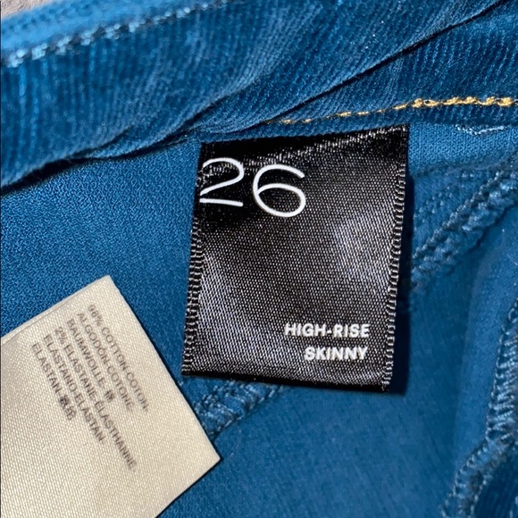 Anthropologie teal corduroy jeggings - Picture 5 of 5